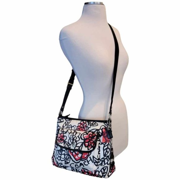 AUTHENTIC Coach Kyra Poppy Medium Crossbody/ Shoulder Bag - Floral / Daisy 🌼 - Picture 3 of 13